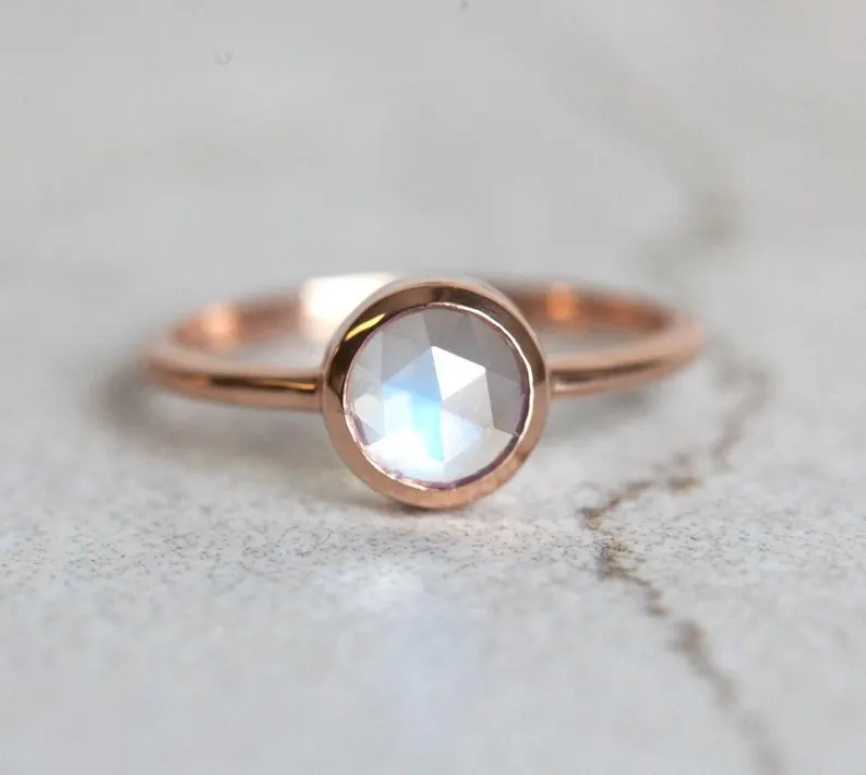 moonstone engagement ring