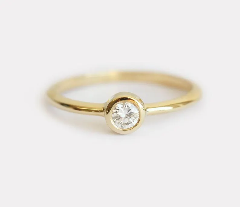 solitaire diamond engagement ring under 1000 dollars