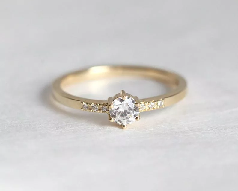 petite engagement ring under $1,000