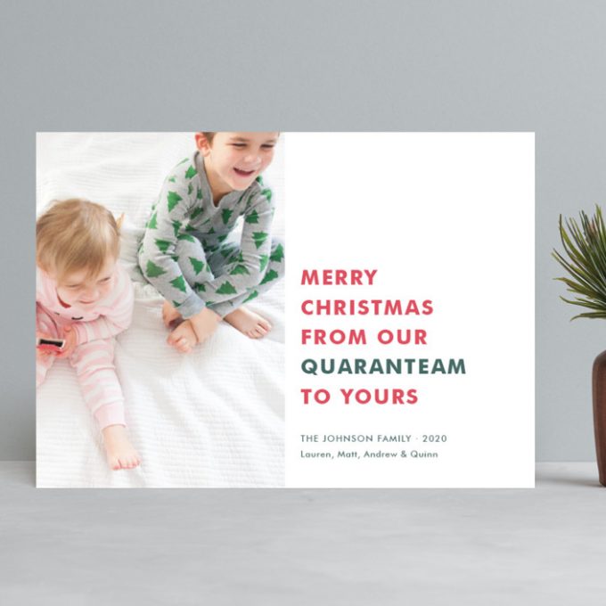 quarantine holiday cards