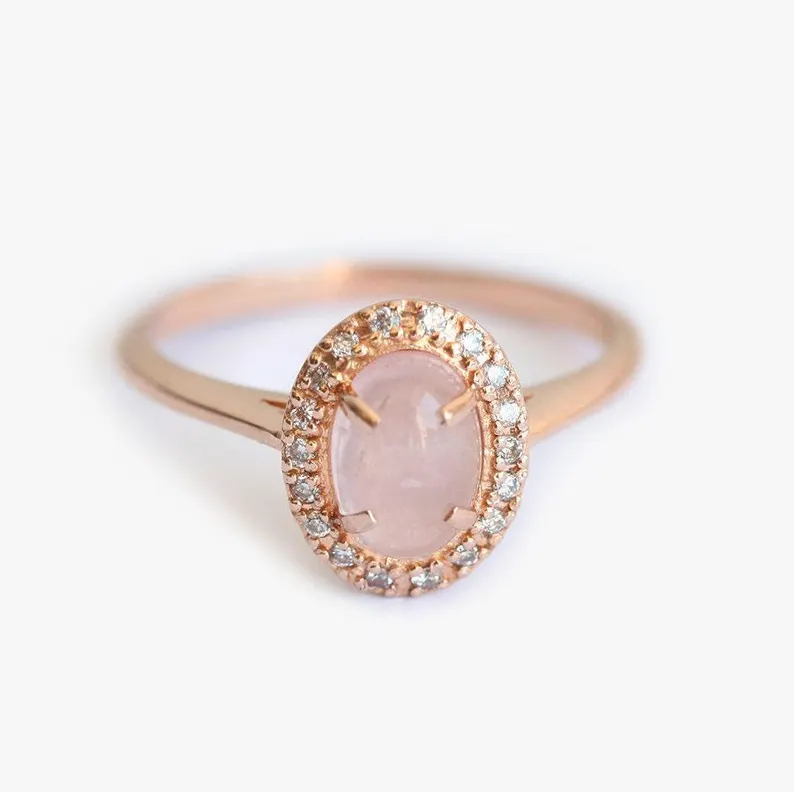 rose quartz engagement ring under 1000