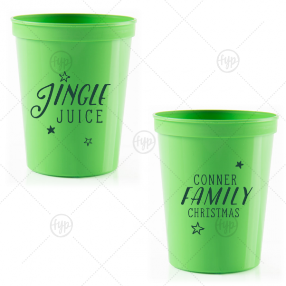 These Custom Christmas Party Cups Make Spirits Bright | Emmaline Bride