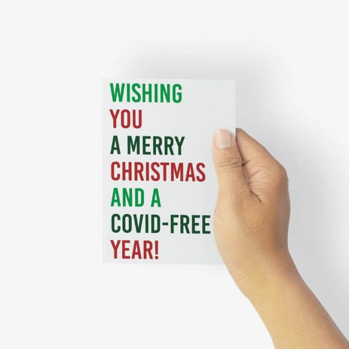 covid christmas cards