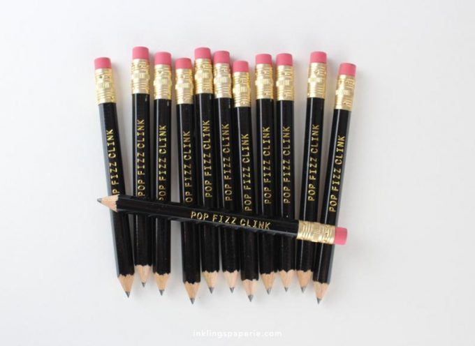 mini pencils for wedding