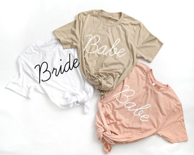 bride and babe t shirts