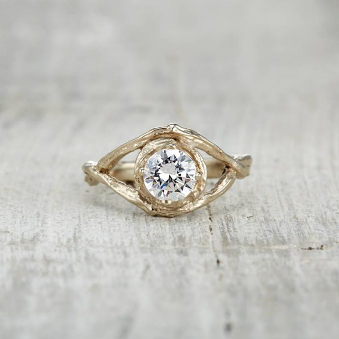 earthy engagement rings