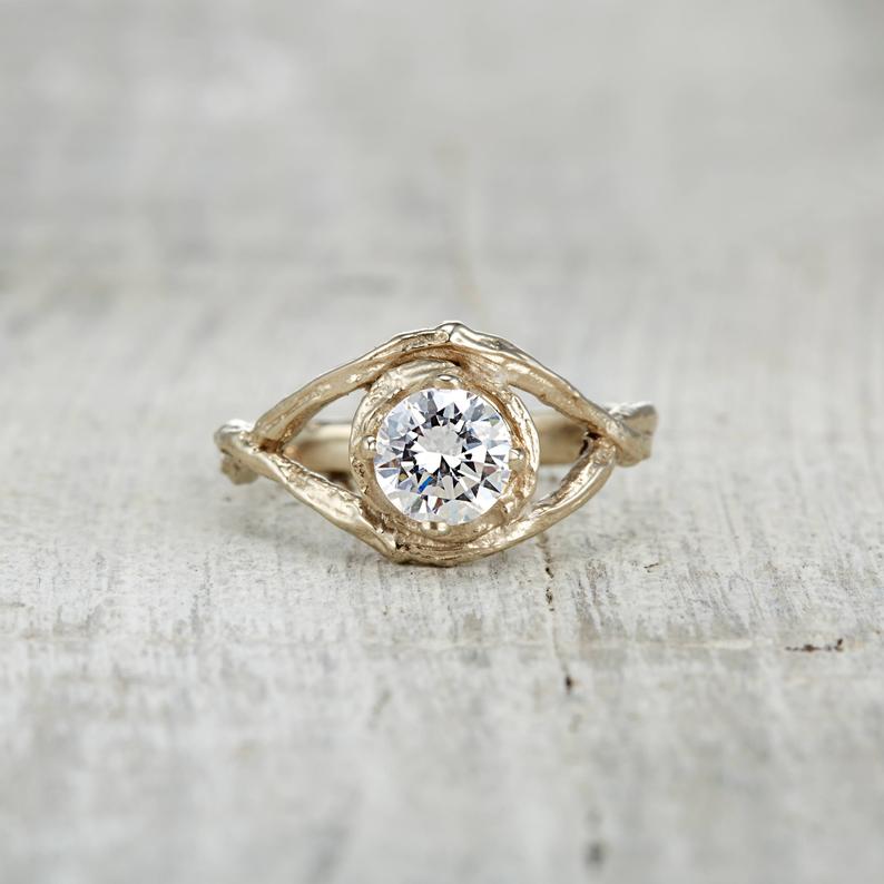 28 Most Unique Earthy Engagement Rings | Emmaline Bride Wedding Blog