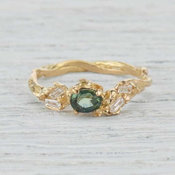 28 Most Unique Earthy Engagement Rings | Emmaline Bride Wedding Blog