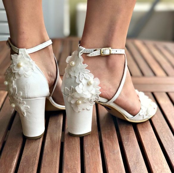 comfortable block heels for wedding