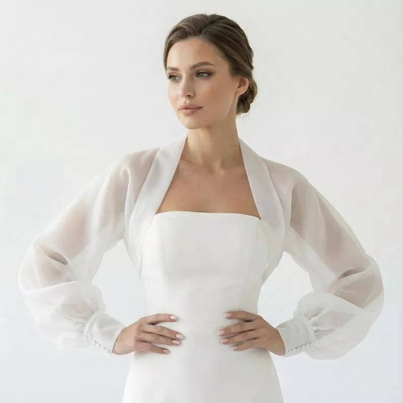 bridal bolero adding sleeves to a strapless wedding dress - bolero for wedding dress