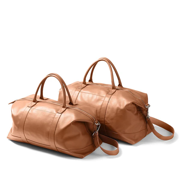 leather travel bags set for couples