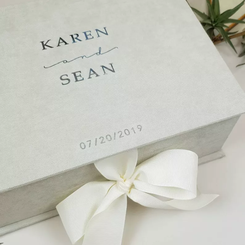 personalized keepsake box wedding gift