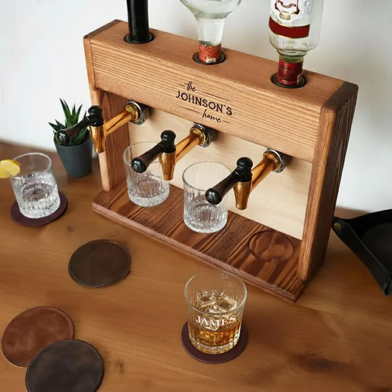 whiskey decanter and dispenser wedding gift