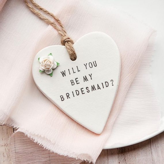 Bridesmaid Gift Tags, Personalized + Hand-Stamped | Emmaline Bride