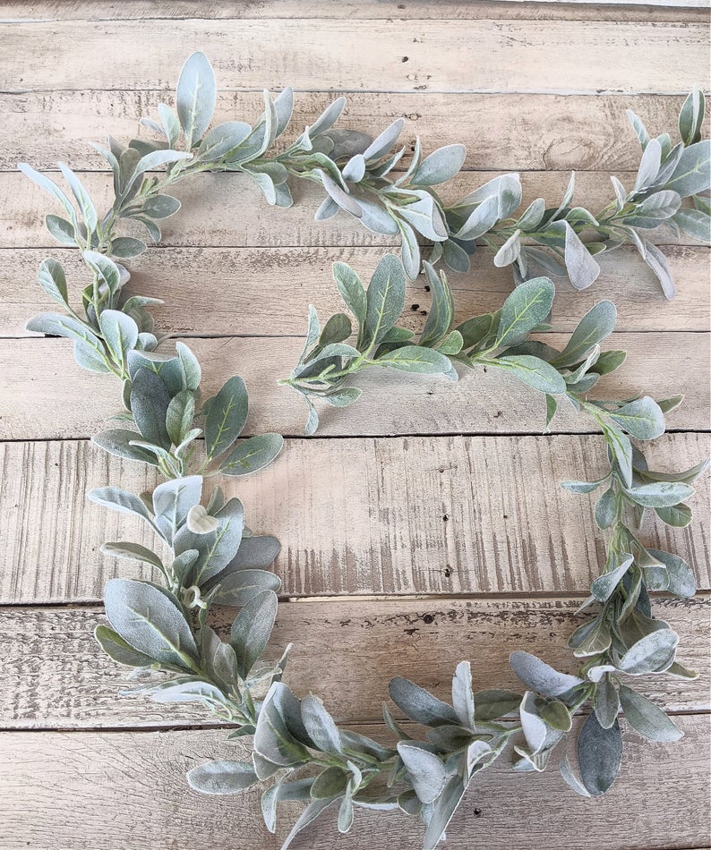 Where to Buy Lambs Ear Garland in Bulk for Wedding Emmaline Bride