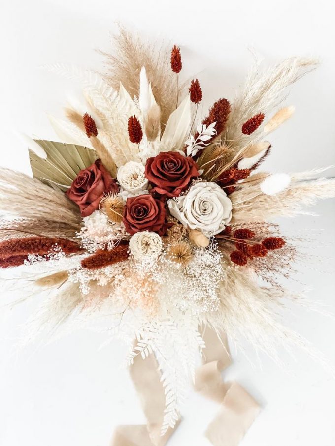 dried flower bouquets wedding