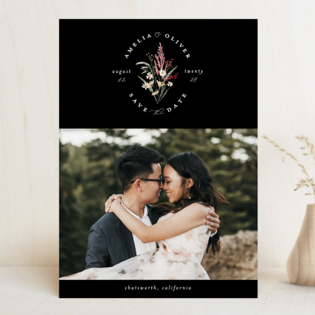 save the dates with addressed envelopes
