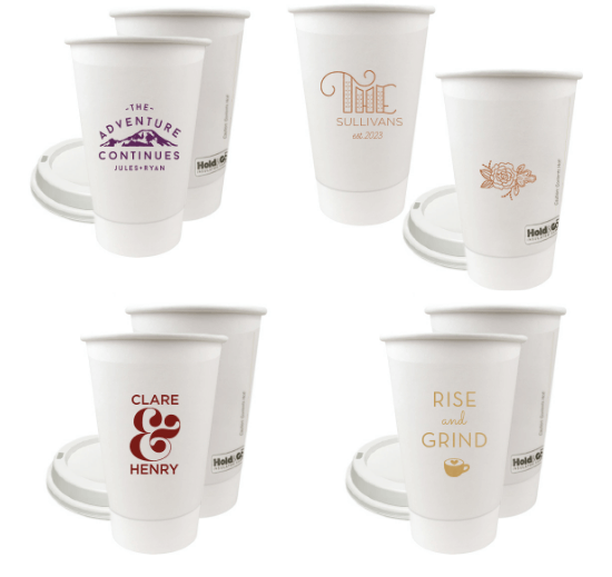 wedding coffee cups disposable