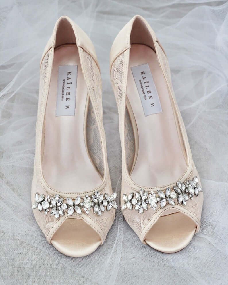 bridesmaid heels nude