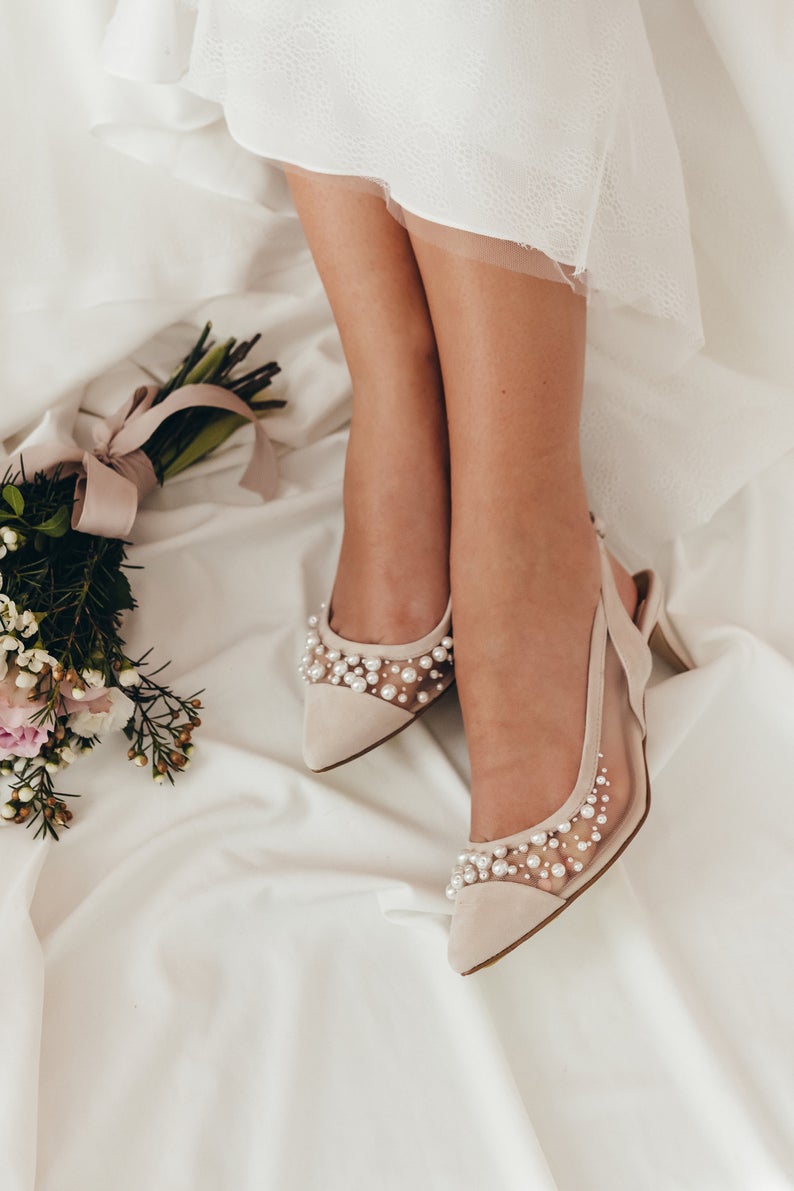 25 Best Nude Wedding Heels That Are Comfortable + Stylish
