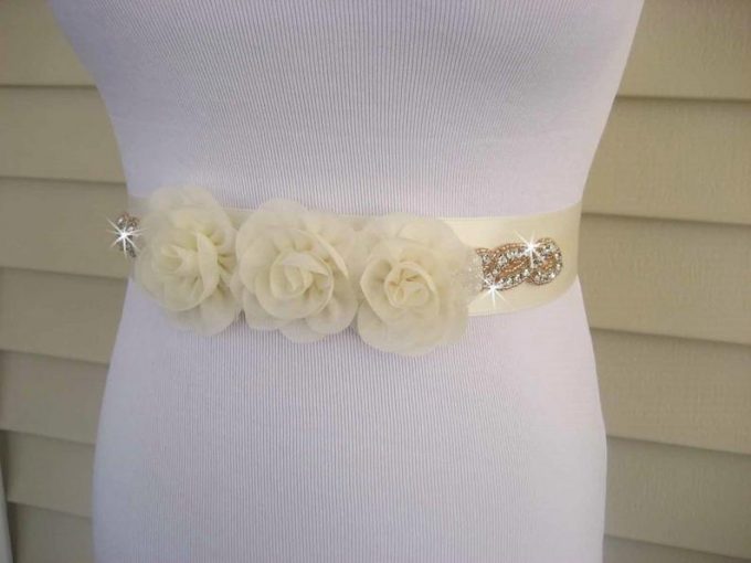 wedding dress belt