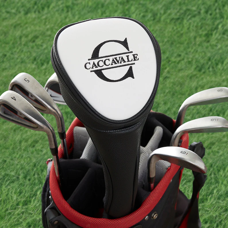 personalized golf headcover for driver as groomsmen gift