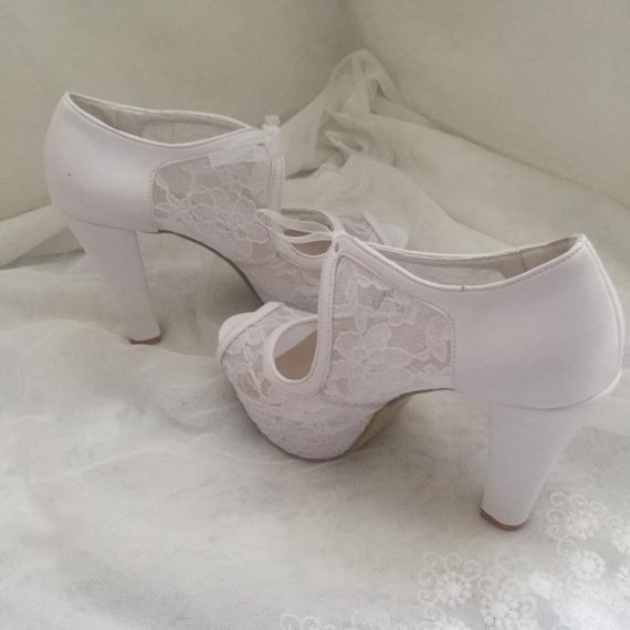 platform wedding shoes chunky heel