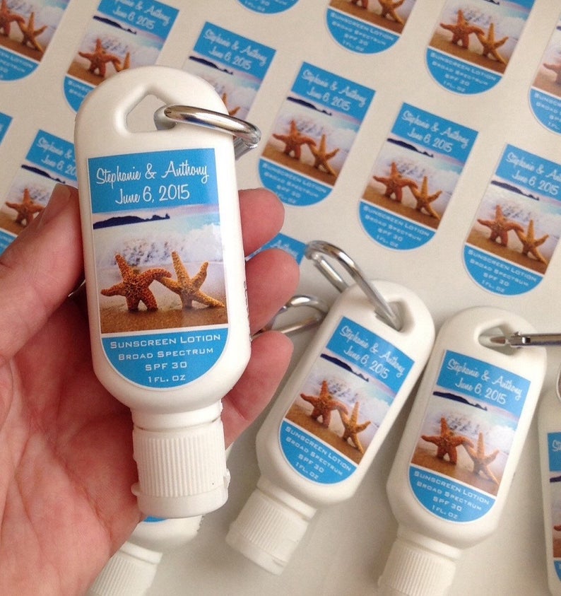 Where to Buy Sunscreen Favors in Bulk for Weddings | Emmaline Bride