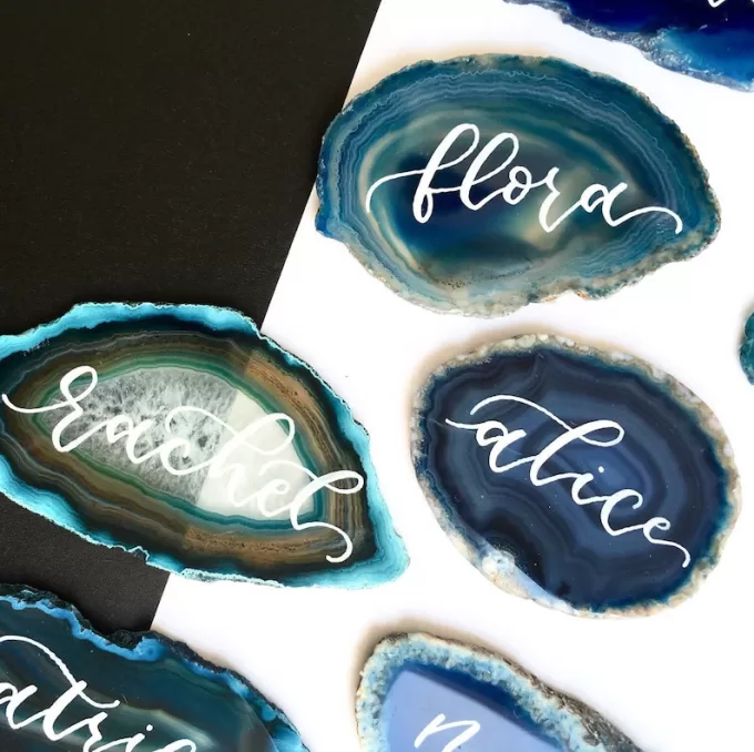 agate name cards