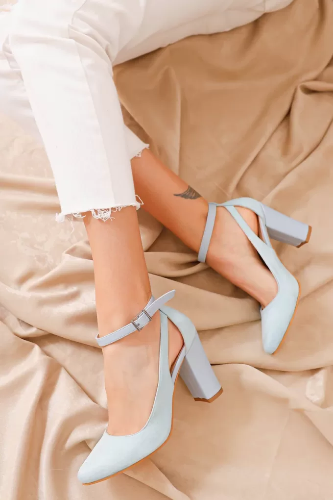 suede bridal heels