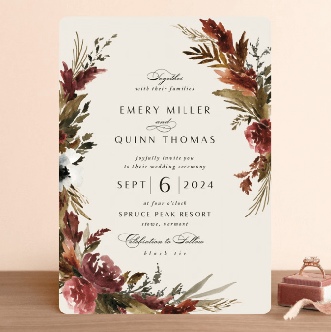 wedding invitations have last names