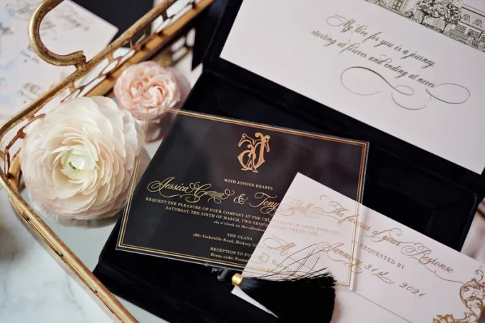boxed wedding invitations