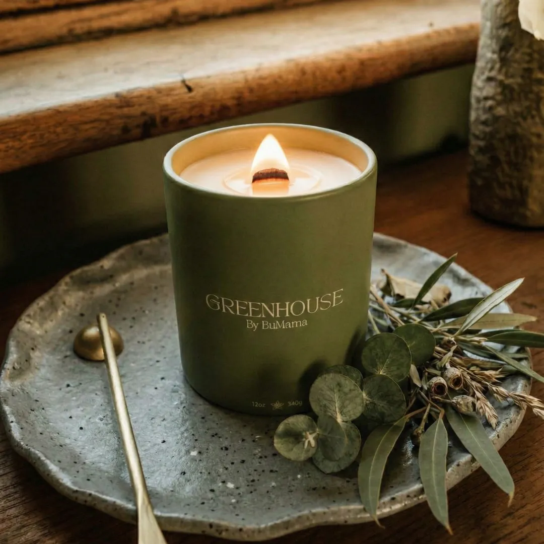 Greenhouse candle gift for candle lovers