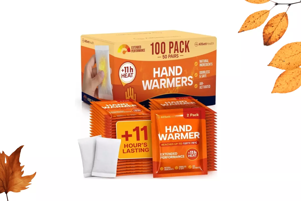 Hand warmers prepared for guests at a chilly outdoor wedding