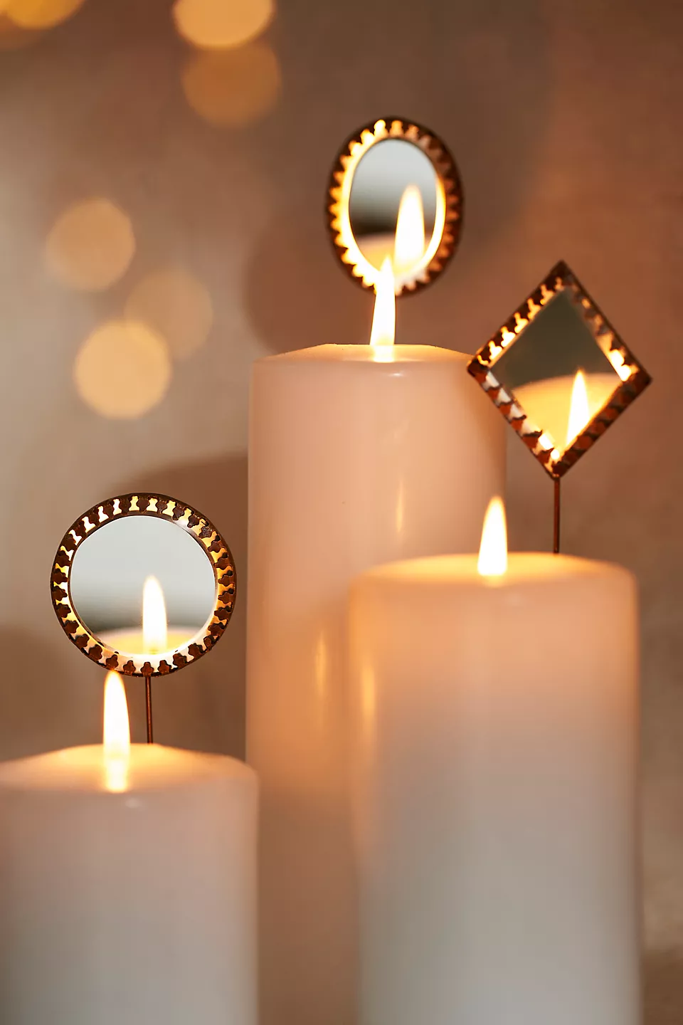 Mirrored candle pins gift set for candle lovers