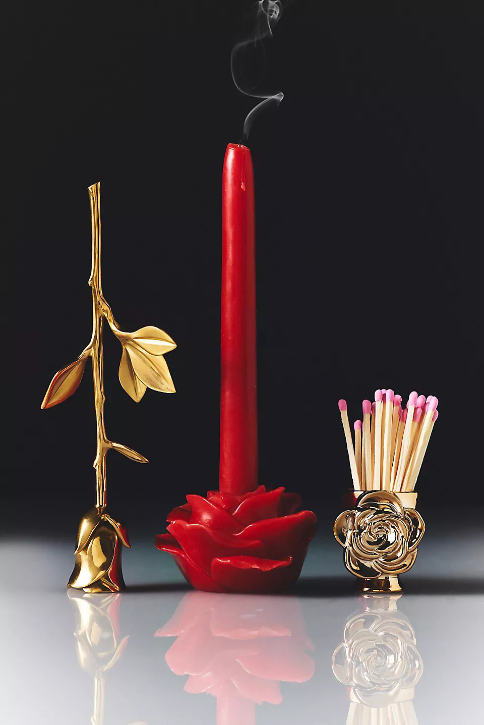 Rose candle snuffer gift for candle lovers