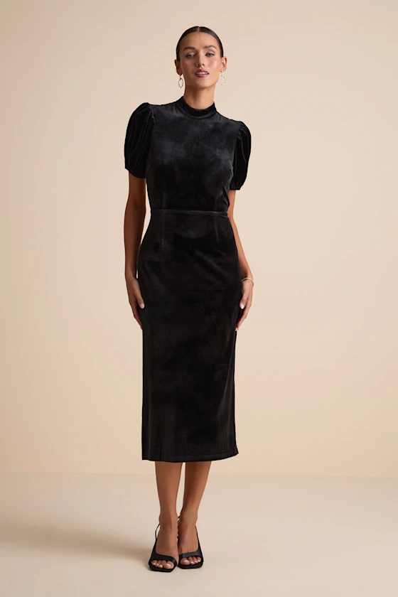 black short wedding dress with velvet