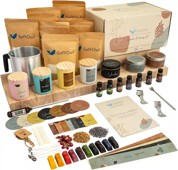 SoftOwl soy candle making kit gift for candle lovers