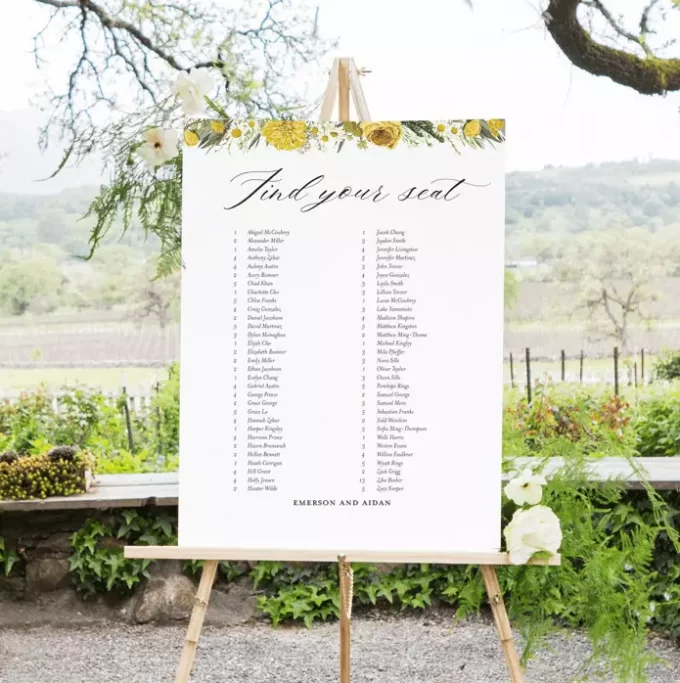 how to assign wedding seats