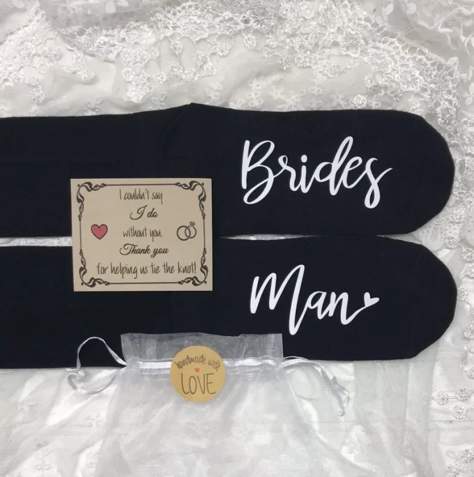 bridesman gift socks
