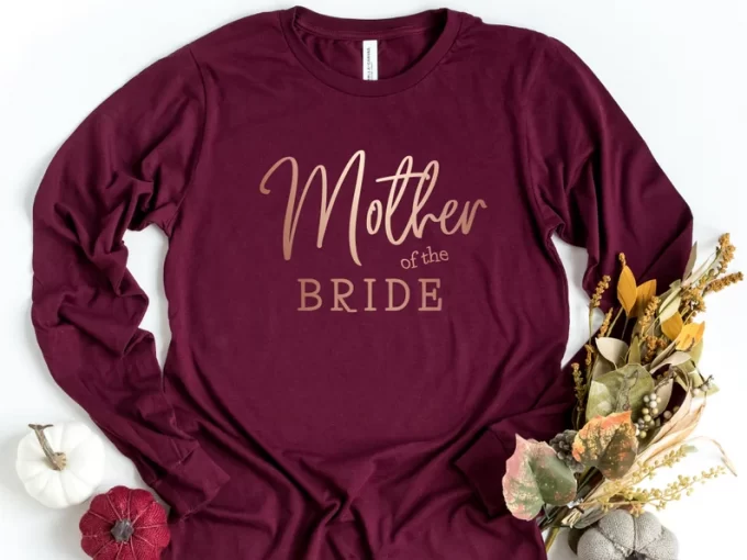 mother of the bride shirt with long sleeves