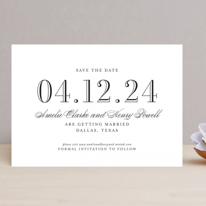 wedding website on save the dates
