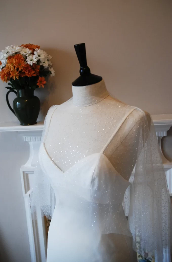 how to add sparkle to a wedding dress