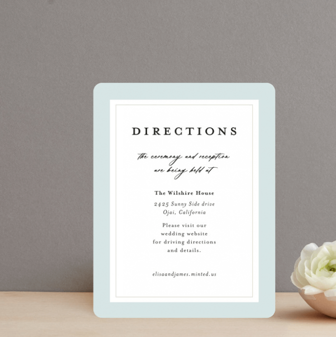 should you include directions in wedding invitations
