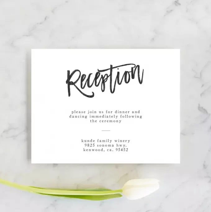 wedding registry on invitation