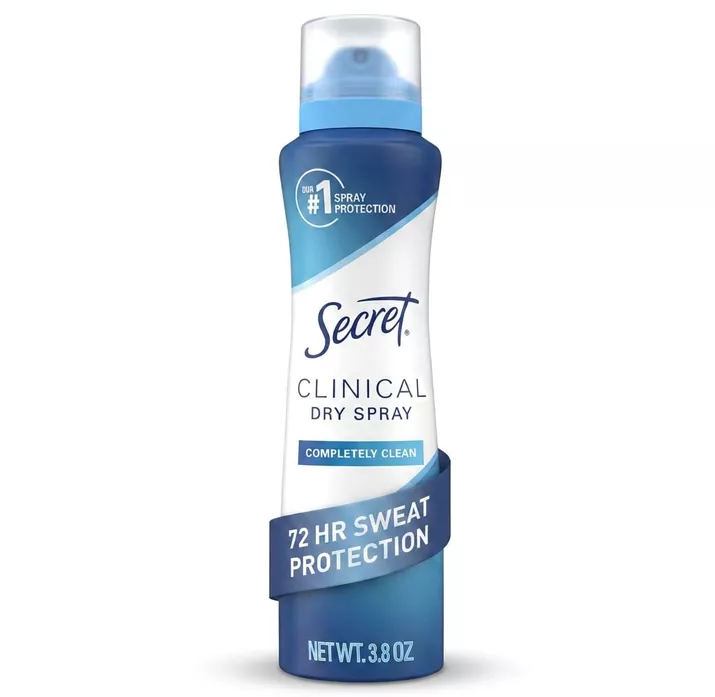 Secret Clinical dry spray deodorant for brides