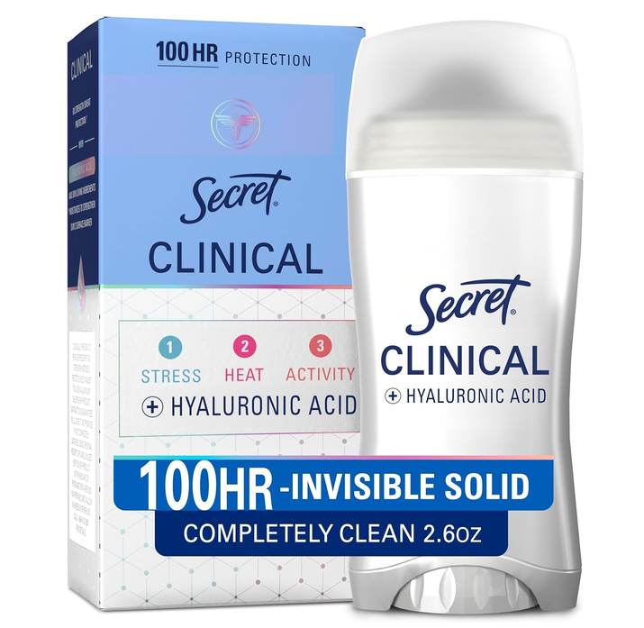 Secret Clinical Strength deodorant for wedding day
