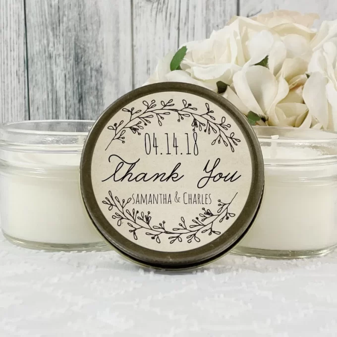 wedding candle favors