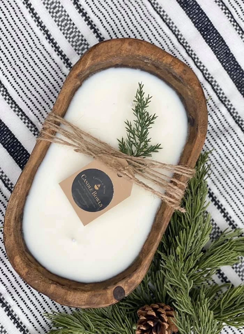 wood dough bowl gift