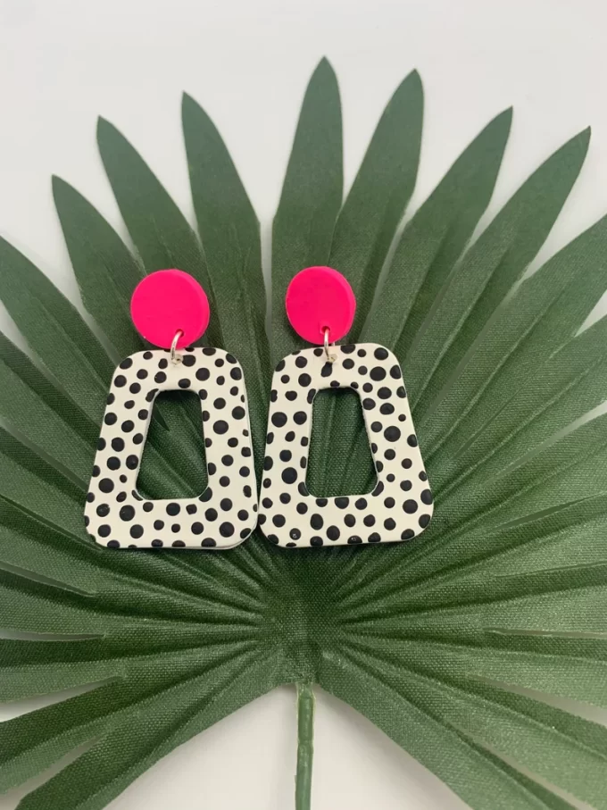 quirky clay earrings